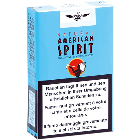 Cartouche de cigarettes Natural American Spirit Bleu sans additifs